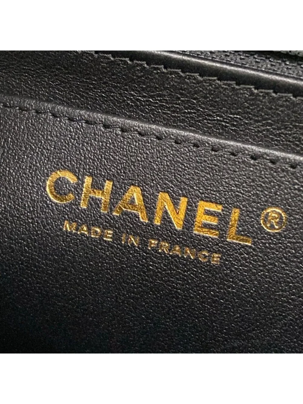 Chanel Shoulder Bag Mini Quilted Black Chain Silver Metal Lambskin